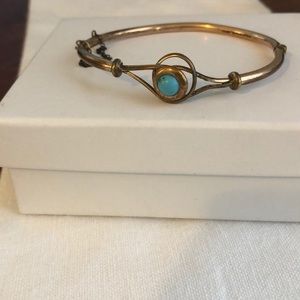 Antique vintage Victorian gold bangle bracelet
